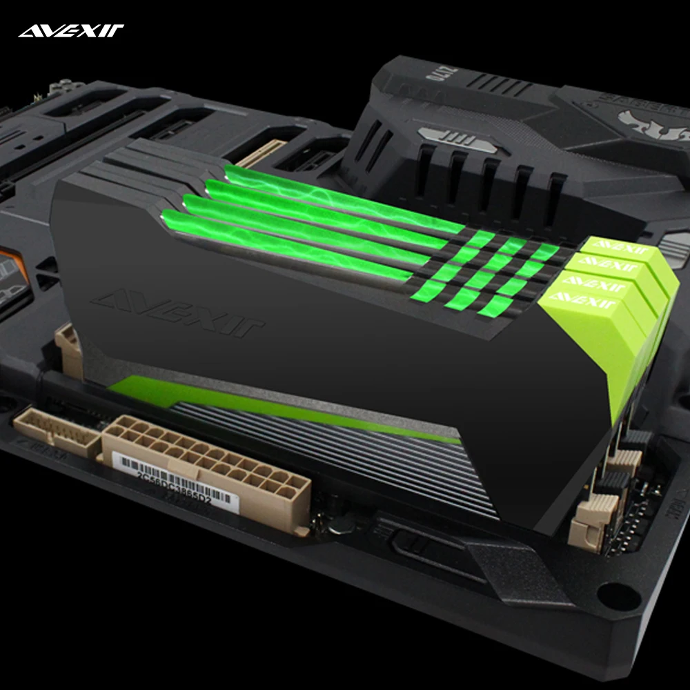 Оперативная память Avexir Green Raiden ddr4, 4 ГБ, 8 ГБ, 16 ГБ, Настольная Память dimm, 2666 МГц, 3000 МГц, 3200 МГц, для игр, с высокопроизводительной памятью