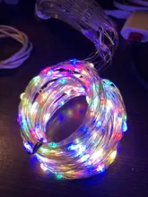 Christmas-Decorations Light Ornament Garland Curtain-String Flash-Fairy Happy Home-Room