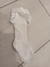Los niños de estilo real de colores de caramelo arco hasta la rodilla calcetines bebé niño Bowknot en calcetines chico es hueco calcetines Sox