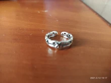 Color plateado antiguo Multi cadenas de cara sonriente y feliz anillo para las mujeres lindo Simple geométrico Smiley caras ajustable anillos A835