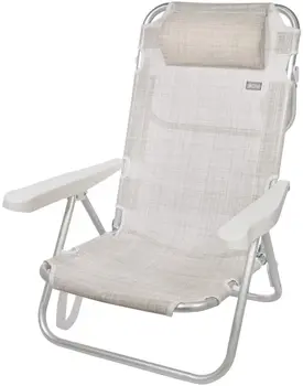 

Envio 24-48 horas Aktive 53975 Silla Plegable multiposición Aluminio Beach, 108x60x82 cm, Beige