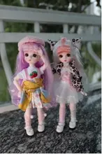 Muñeca de Hada de los sueños 1/6, maquillaje bonito, 28cm, muñecas articuladas con bolas, incluyendo ropa, zapatos, Estilo Princesa, muñecas bricolaje juguete BJD, regalos para niñas