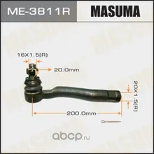 Наконечник Рулевой Тяги Masuma Out Rh Land Cruiser 100, Lexus Lx470,-2000.08 Masuma арт. ME3811R