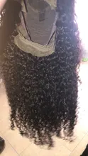 Cynosure-pelucas de cabello humano con encaje frontal para mujeres negras, Remy, rizado, brasileño, prearrancado, cierre de encaje, 13x4/13x6