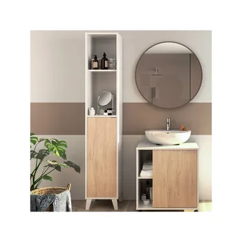 

Bathroom column model ELISA in white and CAMBRIAN COLOR