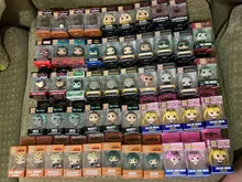 POP-10 unidades/lote de 50 unidades/lote, 100 unidades/lote, Capitán América, Pantera Negra, Harley Quinn, ELVIRA, llavero con figuras de acción, juguetes con caja
