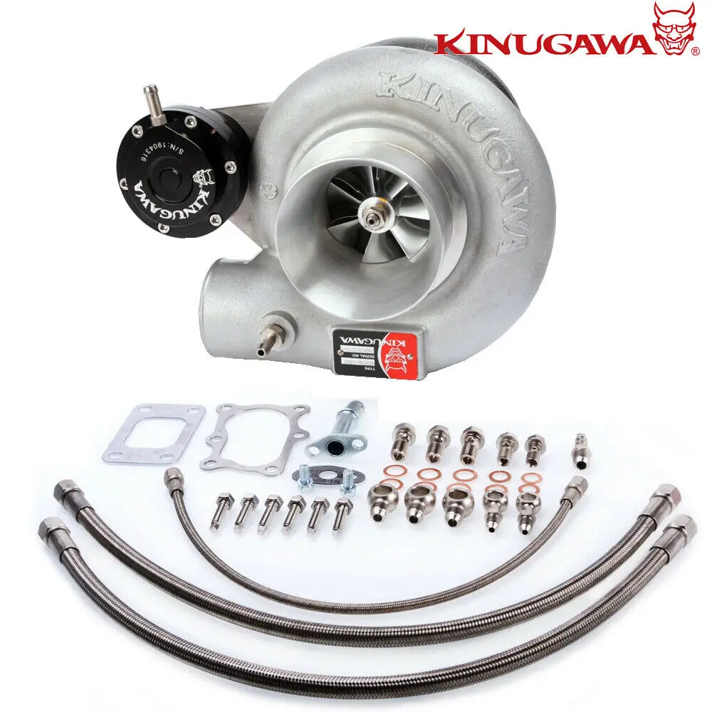 

Kinugawa STS Ball Bearing Turbocharger 3" Non Anti-Surge TF06-18KX 10cm T3 6 Bolt for Nissan RB20DET RB25DET Bolt-On