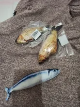 Pet Soft Plush Creative 3D Carp Fish Shape Cat Toy Gifts Catnip Fish Stuffed Pillow Doll