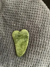 Gua Sha-masajeador de piedra Jade para cara, rodillo de Jade verde para estiramiento Facial, antiarrugas, 2/1 Uds.