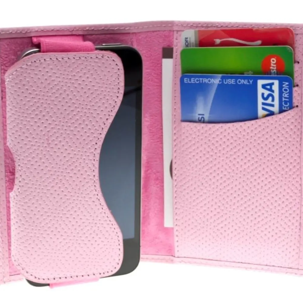 

Biggfashion 100% Leather Phone Case & Wallet, Impact & Scratch Resistant, Protective Phone Case, Business Card Holder