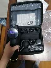 Pistola de masaje de percusión de tejido profundo, 30 velocidades, alivio del dolor corporal, cuello, máscara muscular para ejercicio, relajación, pistola de Fascia moldeadora fina