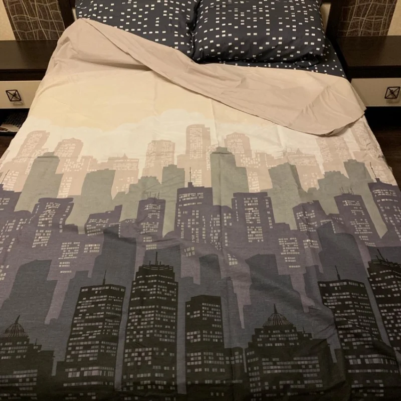 Постельное белье Letto, Евро,, пододеяльник на молнии, арт. B288-6