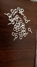 100 Uds Mini tornillo alfileres con ojetes para fabricación de joyas colgante tornillo roscado ganchos ojales cierres resultados para pulsera pendientes DIY