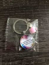 Llavero esmaltado con amuleto para maestro, regalo de día de maestro, llavero de calidad de amor con mensaje de agradecimiento, artesanal