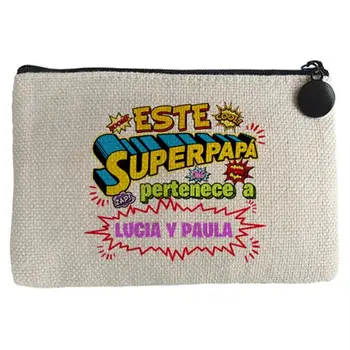 

Purse customizable with named example This Super daddy belongs to Lucia and Paula