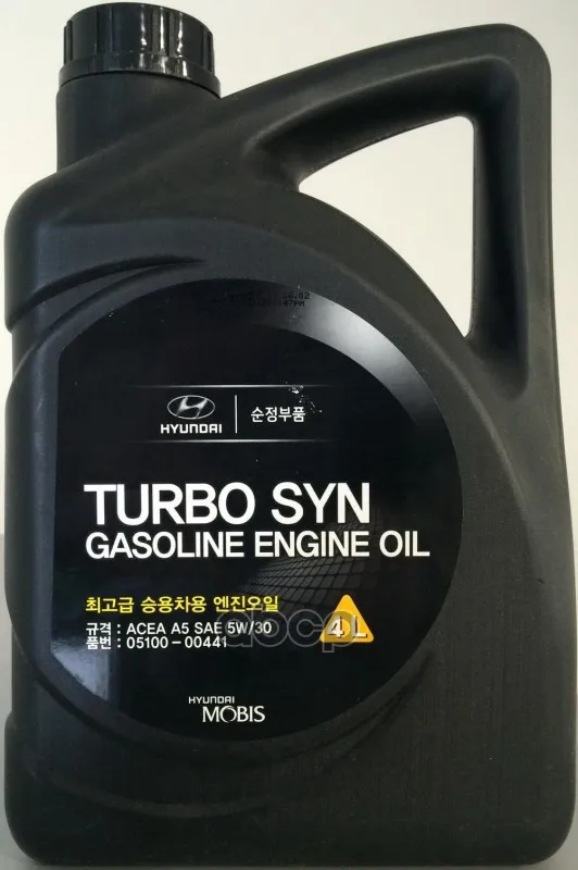 Масло Моторное 5w30 Hyundai 4л Mobis Turbo Syn Sm/Gf-4 Hyundai-Kia 510000441 Hyundai-KIA арт. 510000441