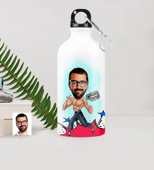 

Personalized Custom Bruce Lee Caricature Of Metal Water bowl (500 ml.)