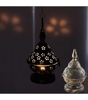 

Candleholder Metal Openwork - Aged - with or without Cadeda - 20 cm