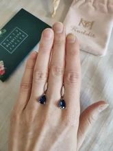 Kuololit-pendientes de piedra preciosa de diasporo para mujer, aretes con Clip, Color plata sólida 925, hechos a mano, joyería fina de boda