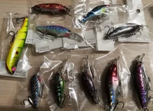 WLure-buzo de agua profundo ligero, 7g, 5cm, 3-4 metros, bamboleante, recubrimiento epoxi, anzuelos triples, señuelo, Crankbait C549