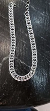 Choker Necklace Jewelry Collar Thick Chain Punk Miami Cuban Hip-Hop Statement Gold-Color