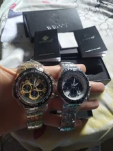 WWOOR-Reloj de pulsera deportivo para hombre, cronógrafo de cuarzo, resistente al agua, Masculino