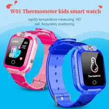 

Boby Temperature monitor Kids Smart Watch for children SOS Antil-lost Waterproof Smartwatch Clock Location Tracker watches