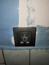 Eu-Power-Socket-Socket Pc-Panel Wall SRAN 250V Smart Dual Home-16a with USB for 5V 2A