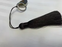 10 Uds. De accesorios para colgantes de cepillo de flecos para pendientes DIY, fabricación de joyas, borla de satén de seda de 8cm, proveedor de accesorios para Artesanías hechas a mano