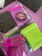 Paquete de joyería Organza, bolsa de regalo de fiesta, boda, cumpleaños y Navidad, 5x7, 7x9, 9x12, 10x15 cm, 100 uds.