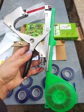 ALLSOME – Máquina para atar plantas de jardín y 10 rollos de cinta, tapenador para jardín con 10 rollos de cinta para pimienta, vegetales, verduras, frutas, plantas florales