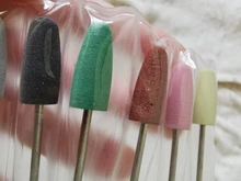 ERUIKA 6 unids/set de goma del taladro del clavo de fresado para manicura poco Flexible pulidora máquina Archivo de clavo eléctrico herramientas de arte