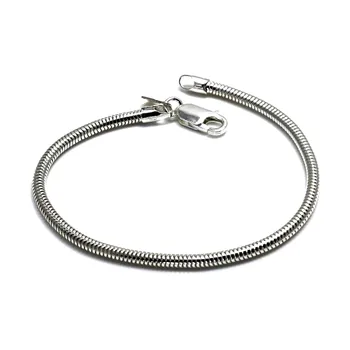 

Bracelet 925 Sterling silver m tail mole 19.5cm. Width 2.9mm. Clasp women [AC1171]