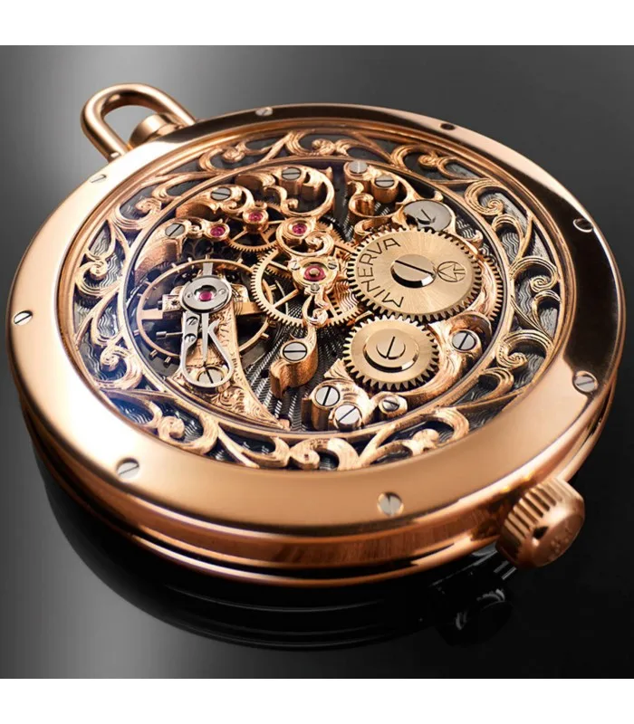 ERWIN SATTLER карманные часы Роскошные розовое золото 18KT
