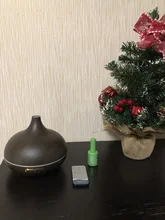 Aromatherapy-Diffuser Essential-Oil Ultrasonic-Air-Humidifier Wood-Grain Electric Remote