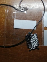 De Metal Anime ataque en las alas de la libertad titanium collar Shingeki no Kyojin collar cosplay collar de la encuesta