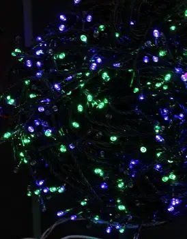 

Garland Strand Street for decoration 80 m, 32V, cord Green, 1000 led, color, constant light