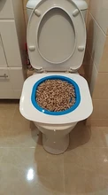 Cat Toilet Litter-Box Puppy-Cat-Litter-Mat Training-Kit Plastic 40--40--3.5cm