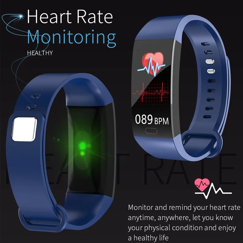Умный Браслет измеритель артериального давления Шагомер Смарт-Браслет фитнес-трекер Bluetooth монитор сердечного ритма водонепроницаемый браслет