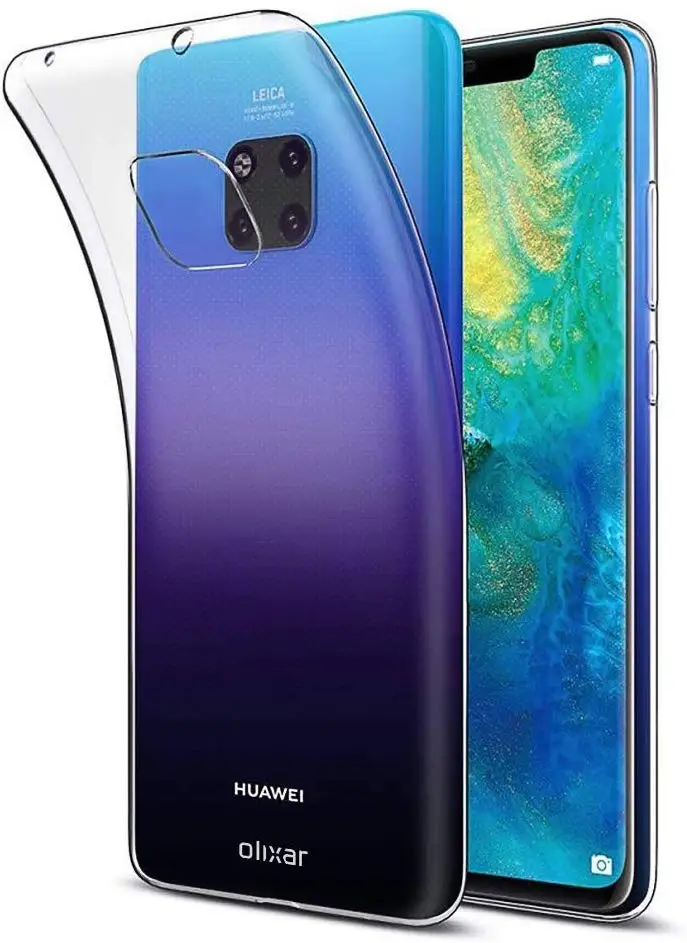 Чехол-подставка гелевый ТПУ для huawei матовый 20 прозрачный Pro Чехол