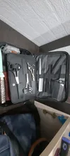 Estuche de herramientas para peluqueros, bolsa para guardar utensilios de peluquería, tijeras de nailon, adecuada para estilismo profesional
