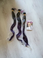 Extensiones de pelo ondulado brasileño, cabello liso precoloreado, extensiones de pelo humano con degradado 1B/púrpura Remy