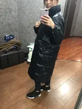 Down-Jacket Coat Yellow Winter Women Outerwear Snow FTLZZ Warm Blue Long 90%White-Duck-Down