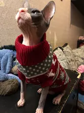 Pet Cat Reindeer Sweater Winter Warm Cat Clothes for Cats Kedi Outfit katten Clothing