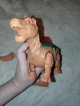 Dinosaurio eléctrico que camina, juguete de dinosaurios brillantes con sonido, modelo de animales para niños, regalo interactivo