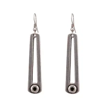 

Earrings jewelery Steampunk (Lock-hook, jewelery alloy, silver) 53871