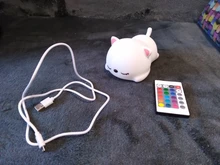 Bedside-Lamp Night-Light Touch-Sensor Remote Bedroom Baby Gift Rechargeable Silicone