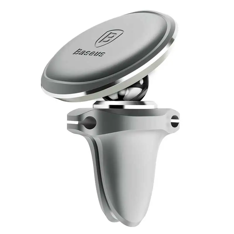Магнитный автомобильный держатель Baseus Car Mount Holder (SUGX-A0S) серебристый | Мобильные