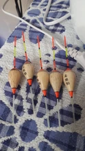5 unids/set portátil duradero pesca flota portátil de madera de Balsa flota Multi tamaño cola larga flotar al aire libre pesca herramienta de accesorios