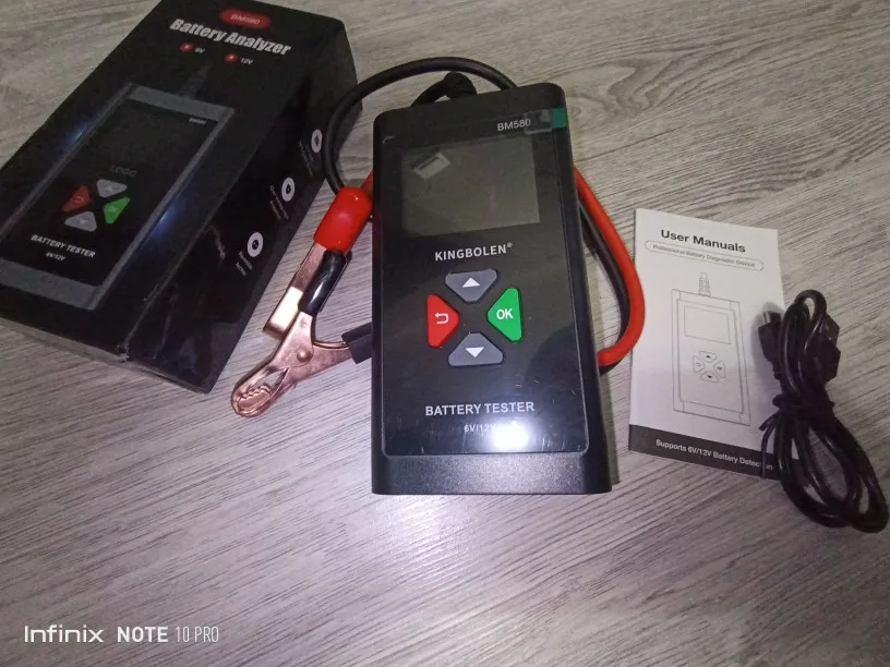 Отзыв о товаре Автомобильный тестер батареи KINGBOLEN BM580 12V 6V CCA Circut тестер Cranking зарядка инструменты BM550 Автомобильный анализатор батареи от пользователя A***v